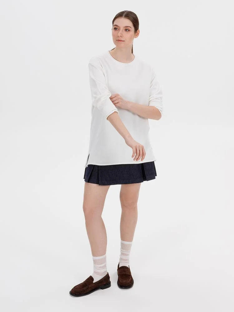 Лонгслив унисекс Siluetti Fuori молочно-белый - фото 7