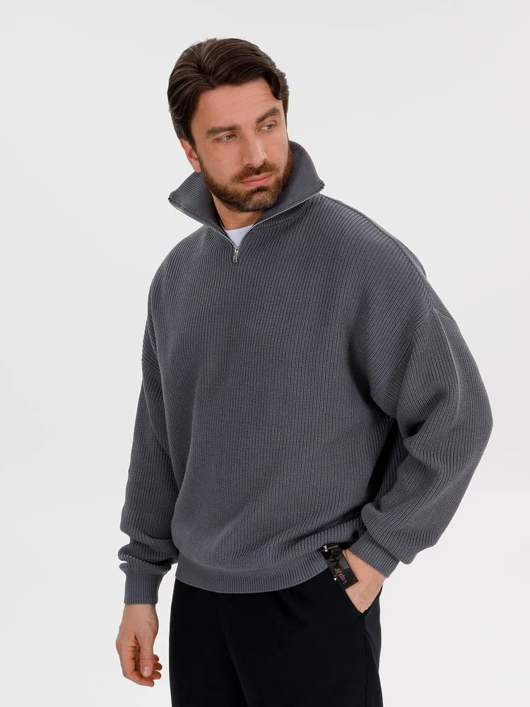 Джемпер Siluetti Birne серый - фото 11