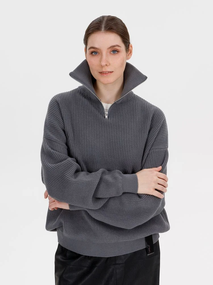 Джемпер Siluetti Birne серый - фото 5