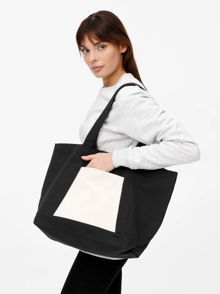 Шопер Shophop черный с неокрашенным - фото 11