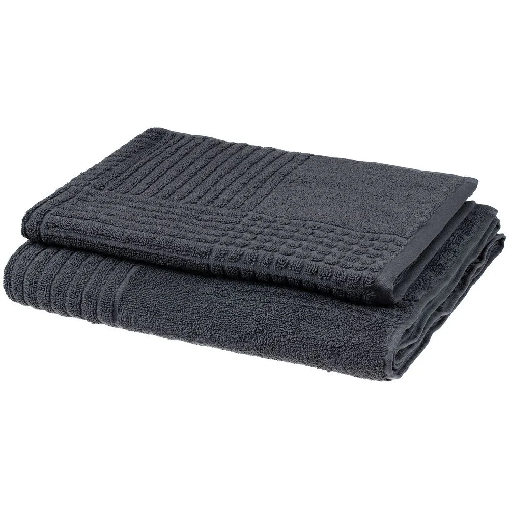 Полотенце Farbe среднее темно-серое - фото 8