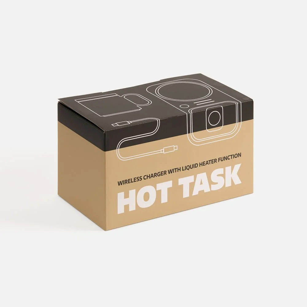 Беспроводное зарядное устройство с подогревом кружки Hot Task черное - фото 12