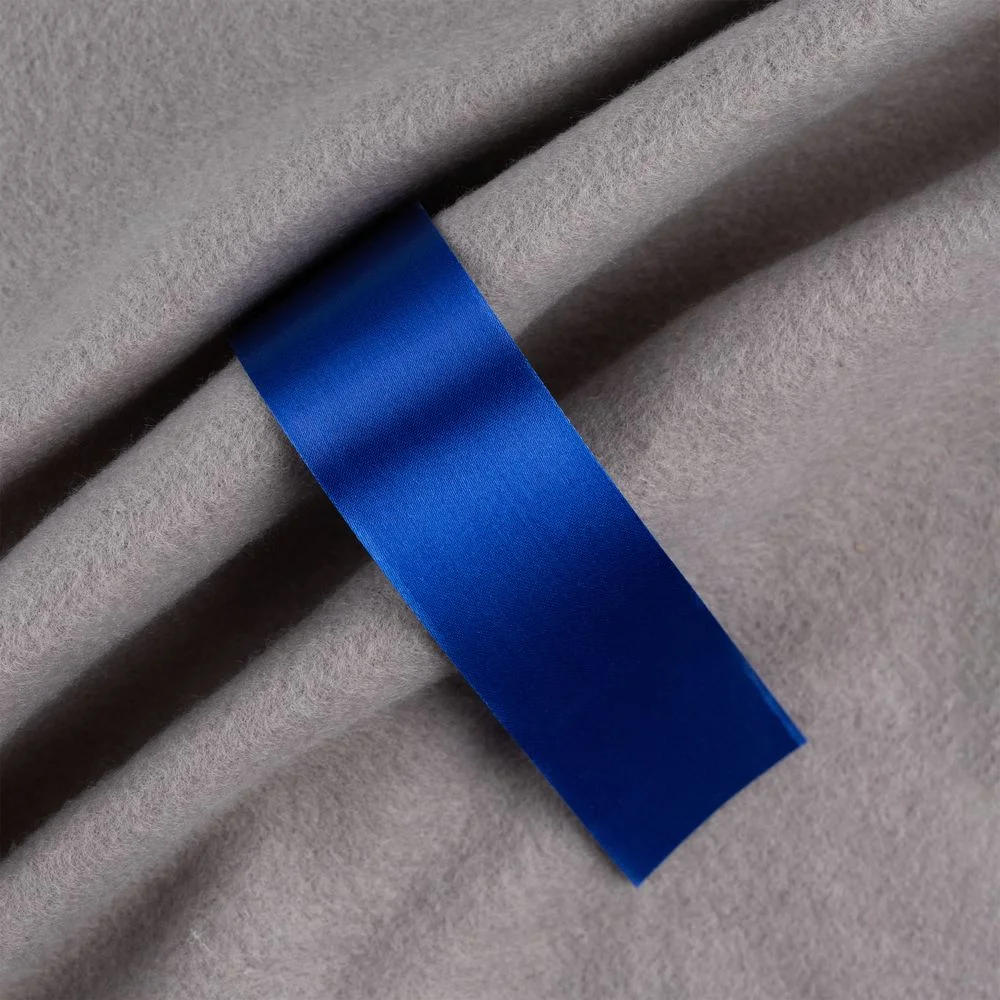 Лента сатиновая Satin 35 XL синяя 190 см - фото 1