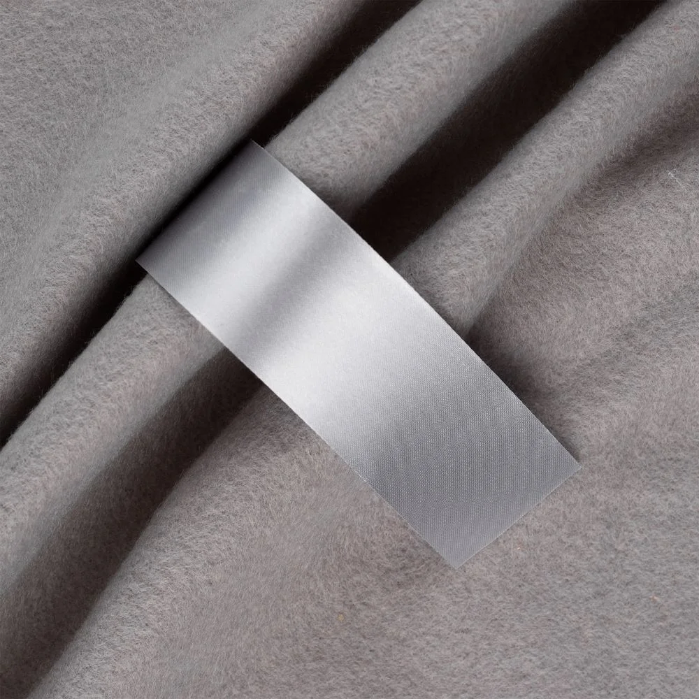 Лента сатиновая Satin 35 XL серая 170 см - фото 1