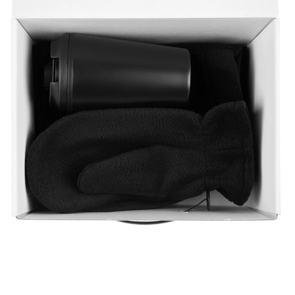 Набор Fleecy с термостаканом черный - фото 2