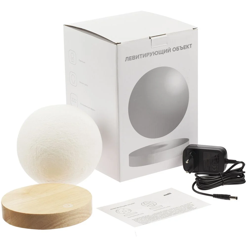 Левитирующая луна MoonFlight с деревянной подставкой - фото 6