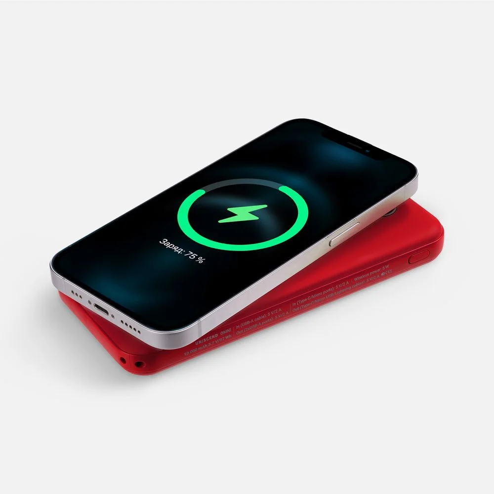 Аккумулятор Omni Qi 10000 мАч ver.2 красный - фото 8