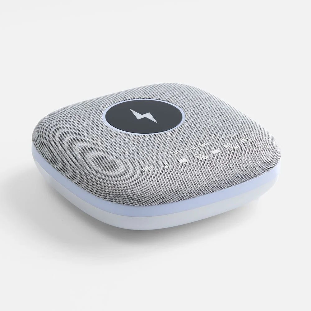 Bluetooth-колонка с беспроводной зарядкой и подсветкой Terrafonic серая - фото 2