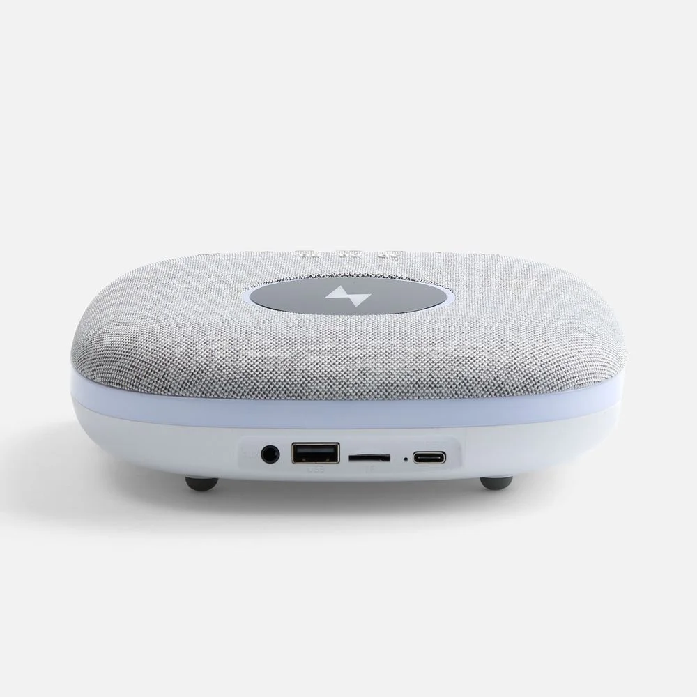 Bluetooth-колонка с беспроводной зарядкой и подсветкой Terrafonic серая - фото 4