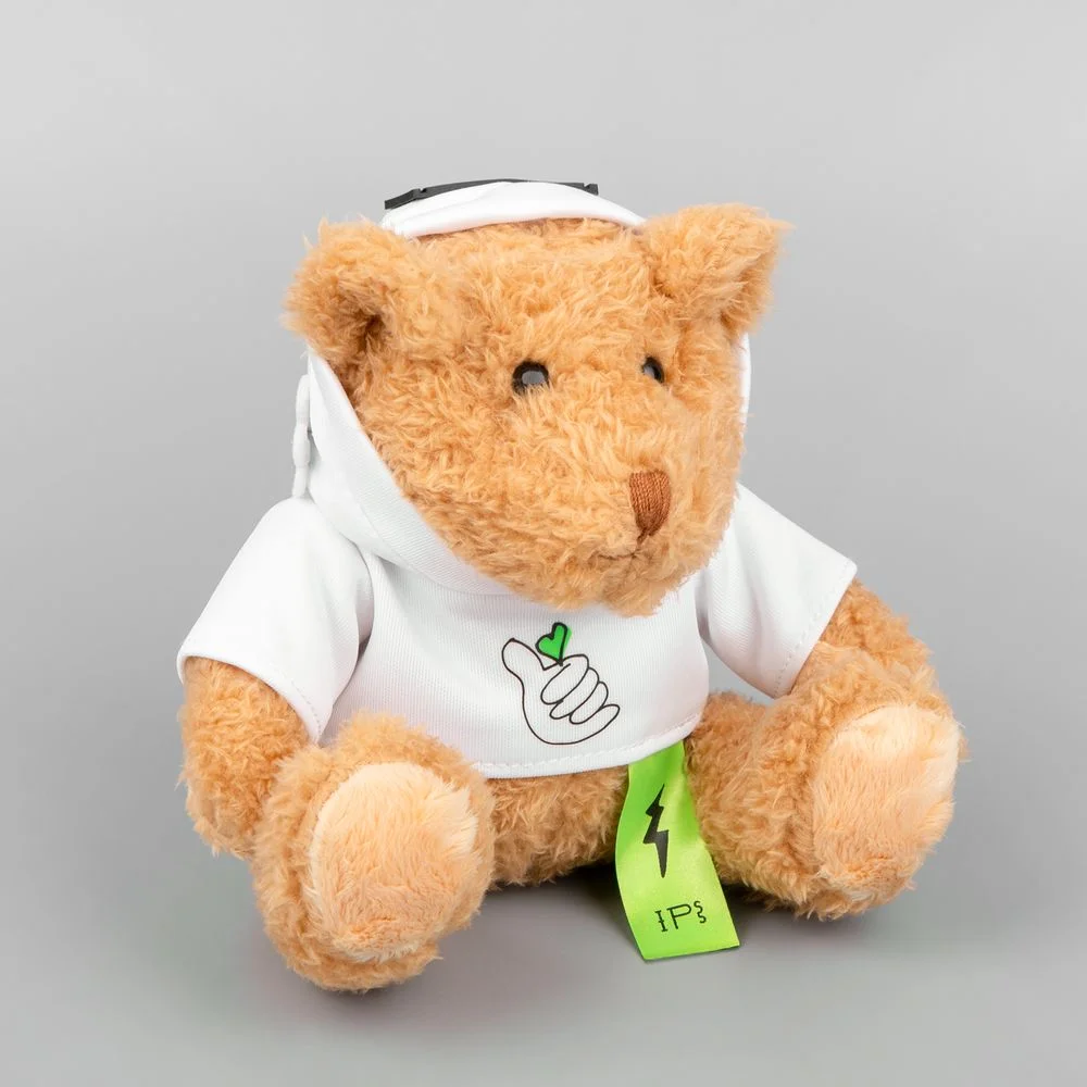 Мягкая игрушка «Мишка Cuddleton» в белом худи - фото 10