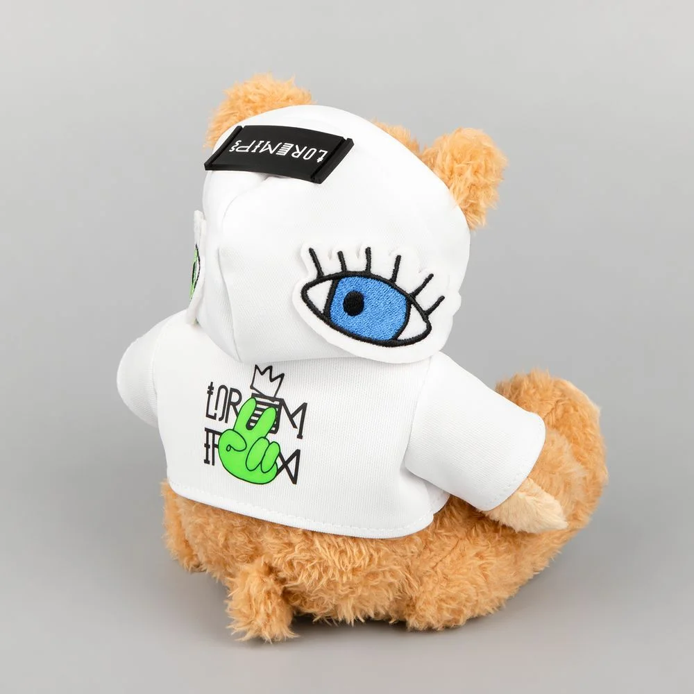 Мягкая игрушка «Мишка Cuddleton» в белом худи - фото 11