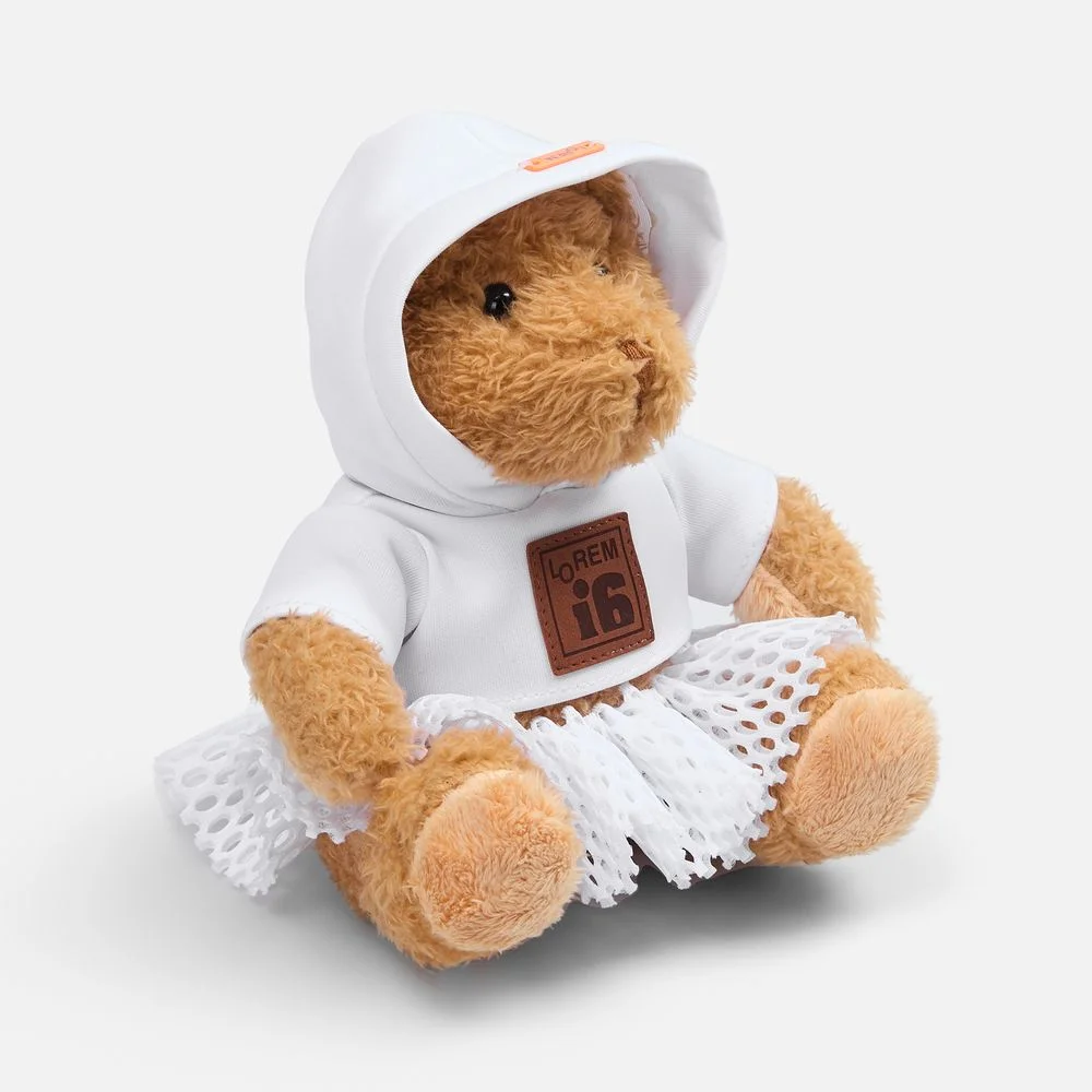 Мягкая игрушка «Мишка Cuddleton» в белом худи - фото 13