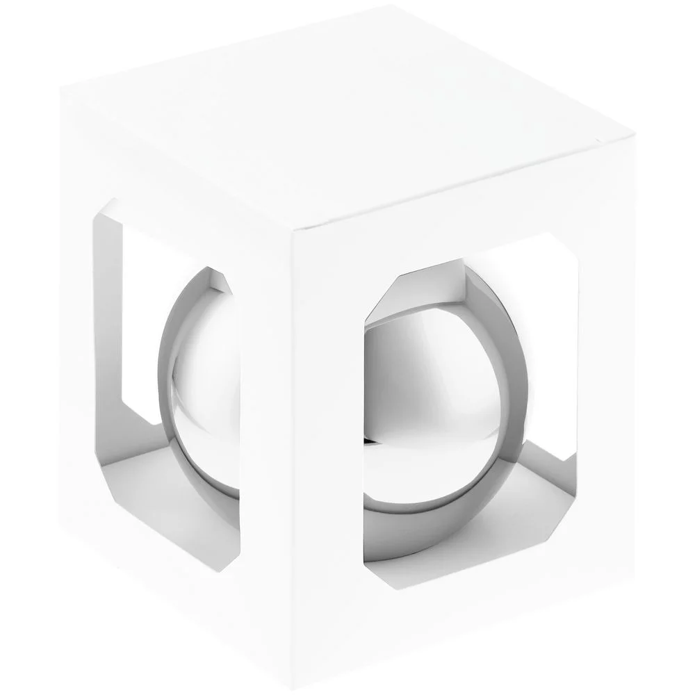 Оформительский шар Finery, 10 см, глянцевый серебристый - фото 2