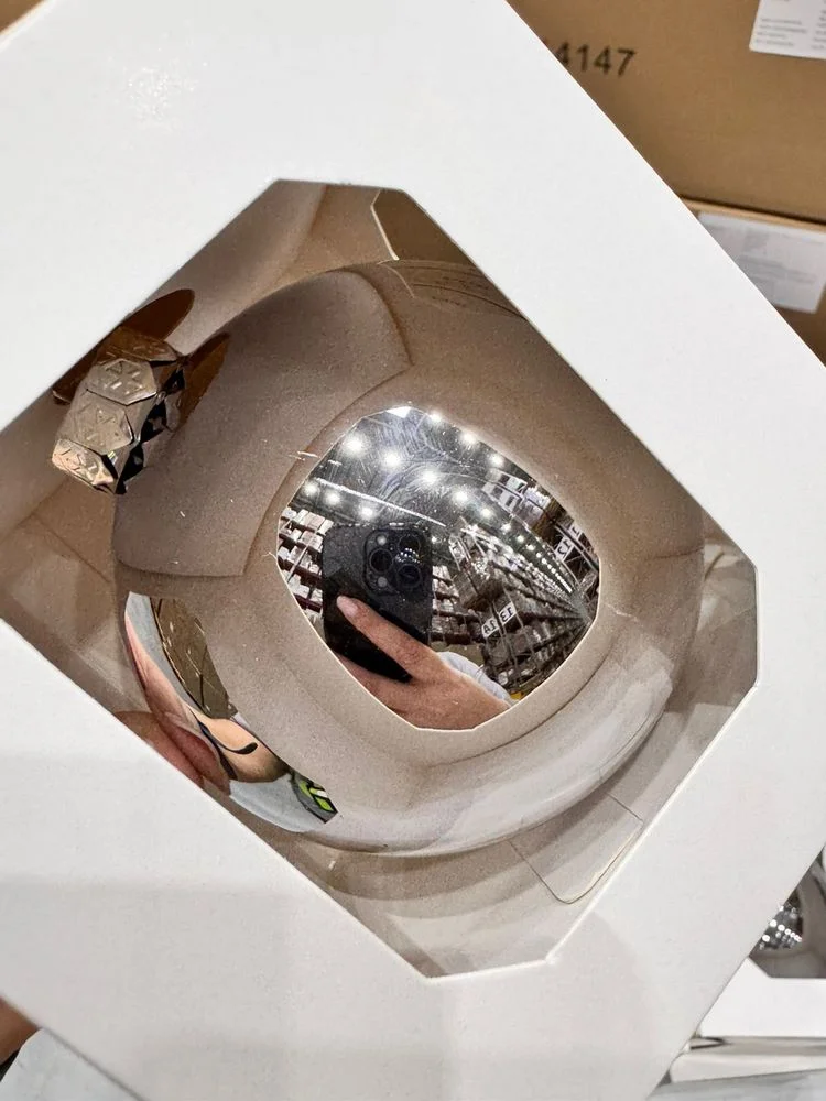 Оформительский шар Finery, 10 см, глянцевый серебристый - фото 5