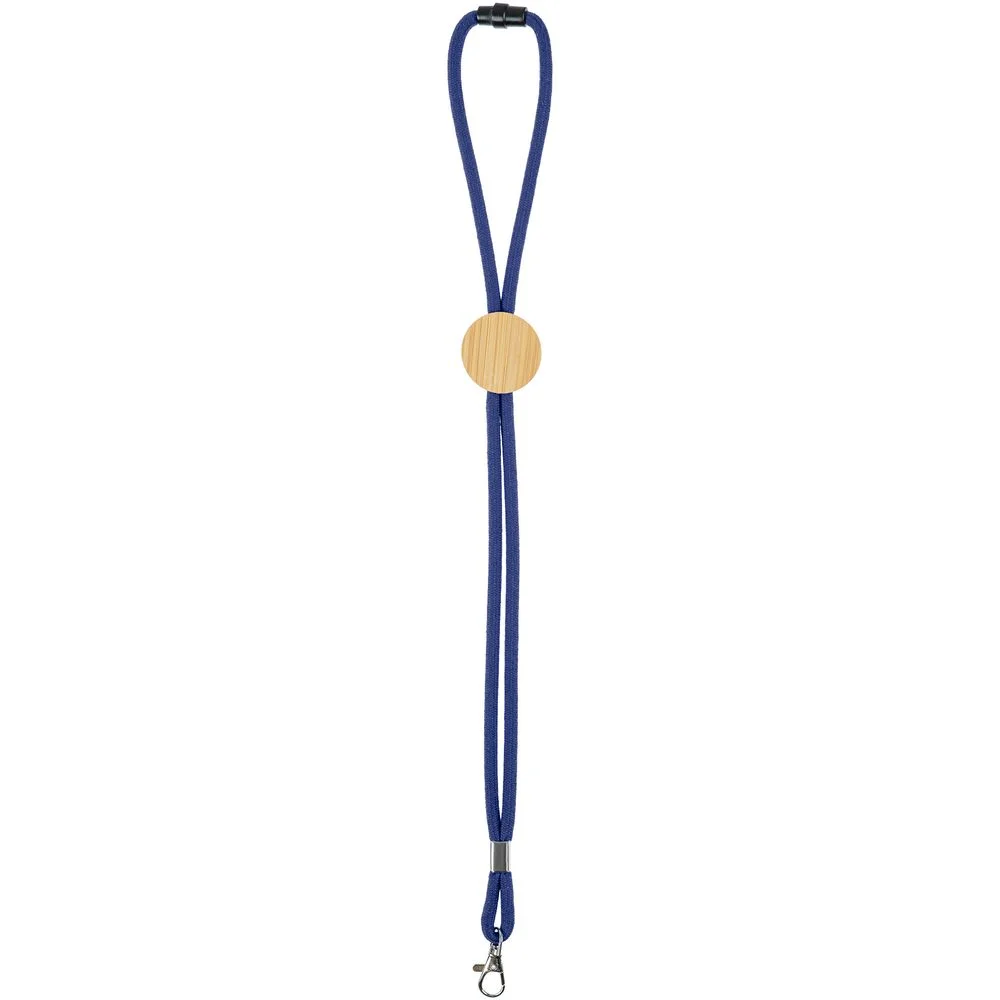 Шнурок для бейджа Tube Wood синий - фото 6
