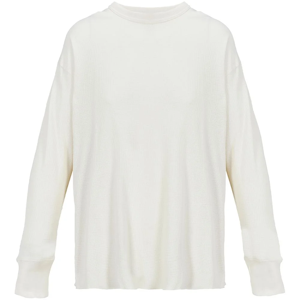Футболка с длинным рукавом Thermal T бежевая неокрашенная - фото 2