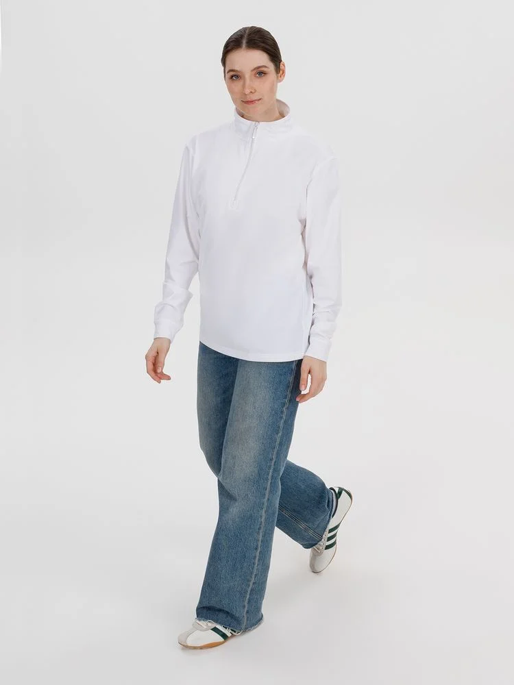 Свитшот на молнии Morfiss белый - фото 11
