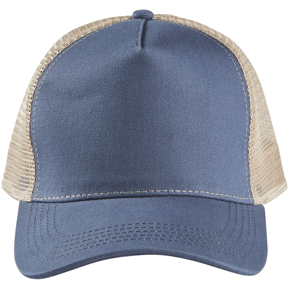 Бейсболка Blink, синяя (джинс) с бежевым - фото 2
