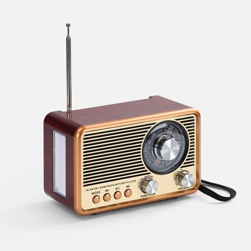 Bluetooth-колонка с радио Listenberg коричневая - фото 2