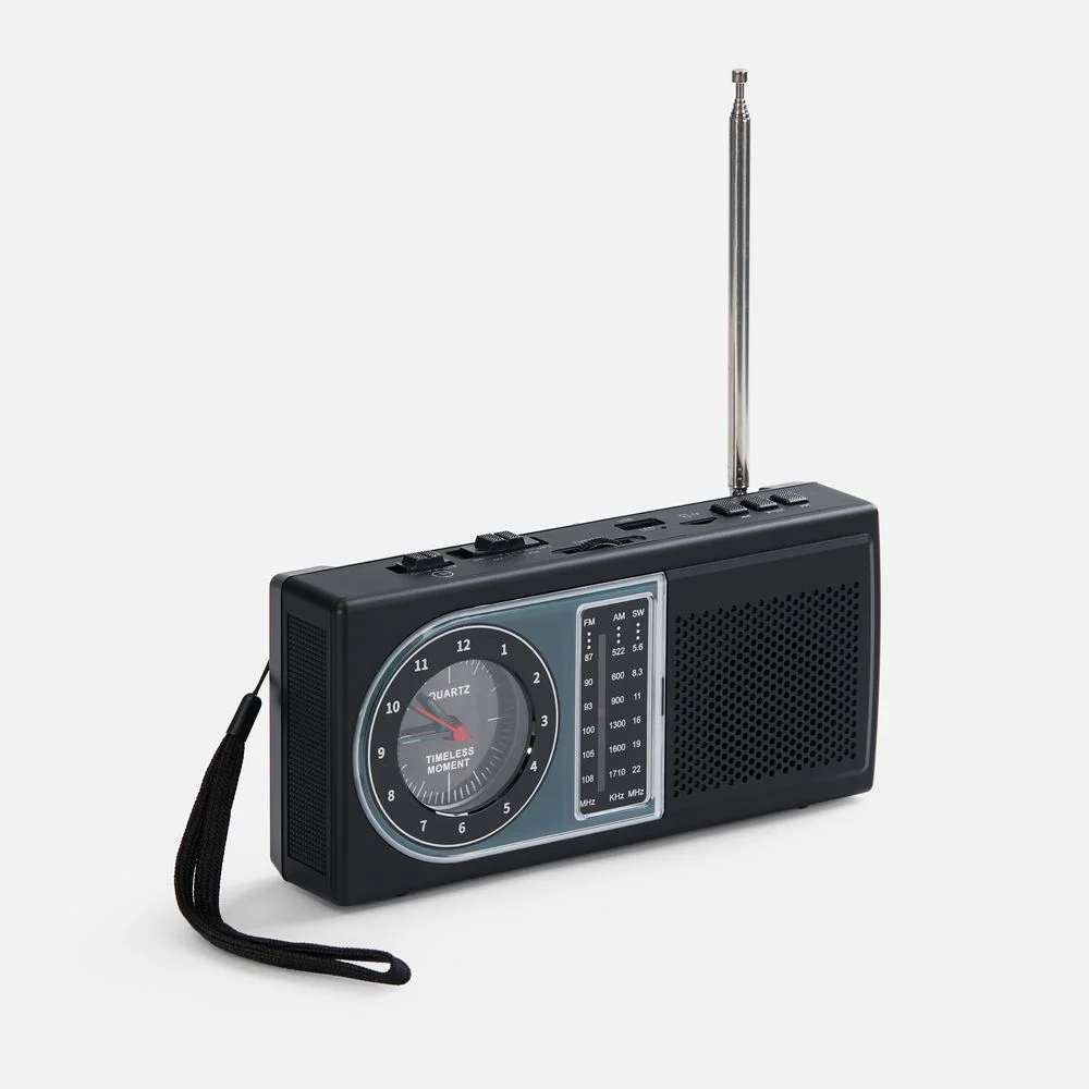 Bluetooth-колонка с радио Comradio черная - фото 2