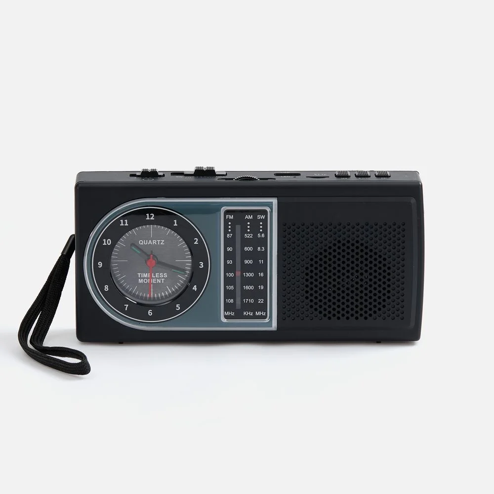 Bluetooth-колонка с радио Comradio черная - фото 4