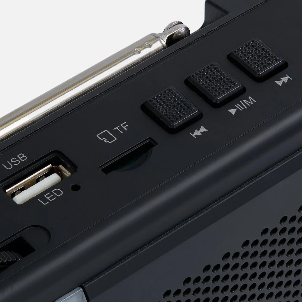 Bluetooth-колонка с радио Comradio черная - фото 7