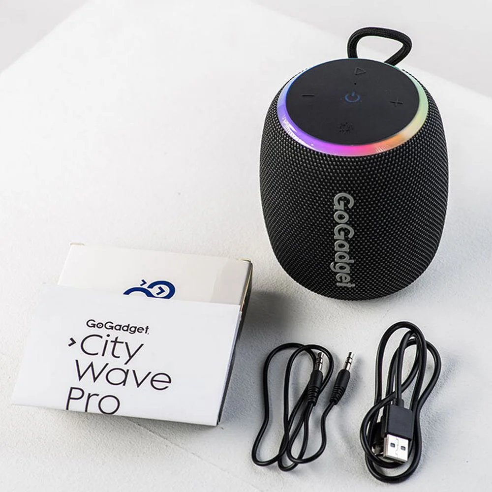 Водонепроницаемая колонка с подсветкой CityWave Pro черная - фото 3