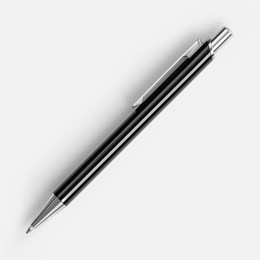 Ручка шариковая Arvent Glossy черная - фото 3