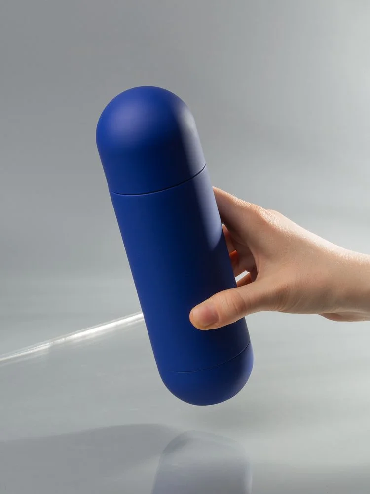 Термос Tubula Soft Touch синий - фото 7