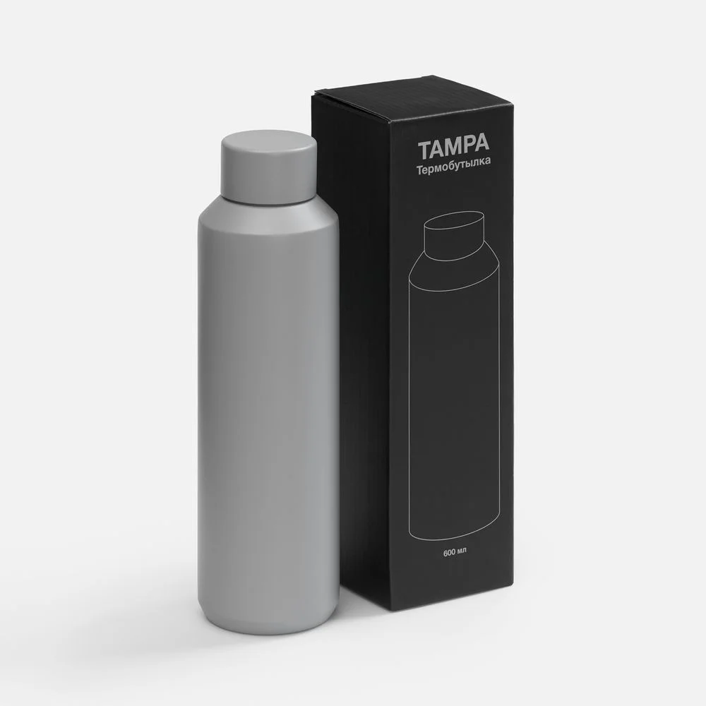 Термобутылка Tampa серая - фото 5