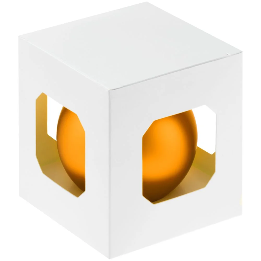 Елочный шар Finery Matt, 8 см, матовый оранжевый - фото 2