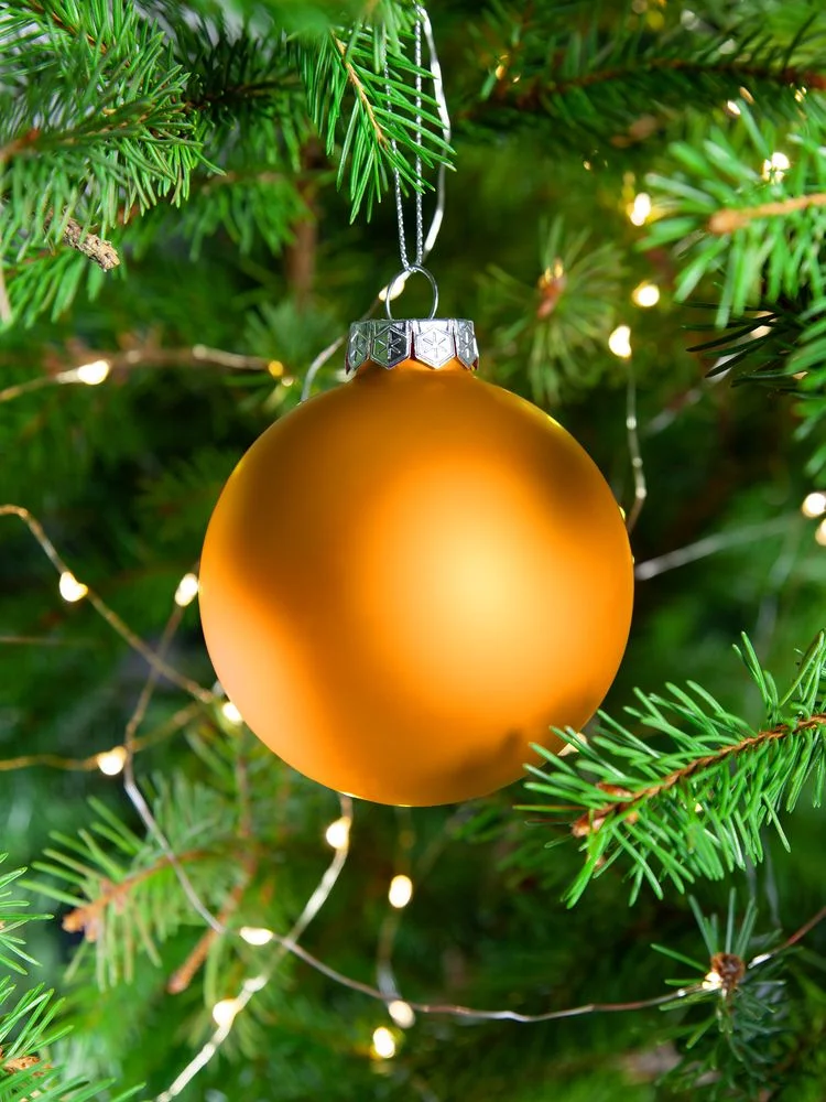 Елочный шар Finery Matt, 8 см, матовый оранжевый - фото 5