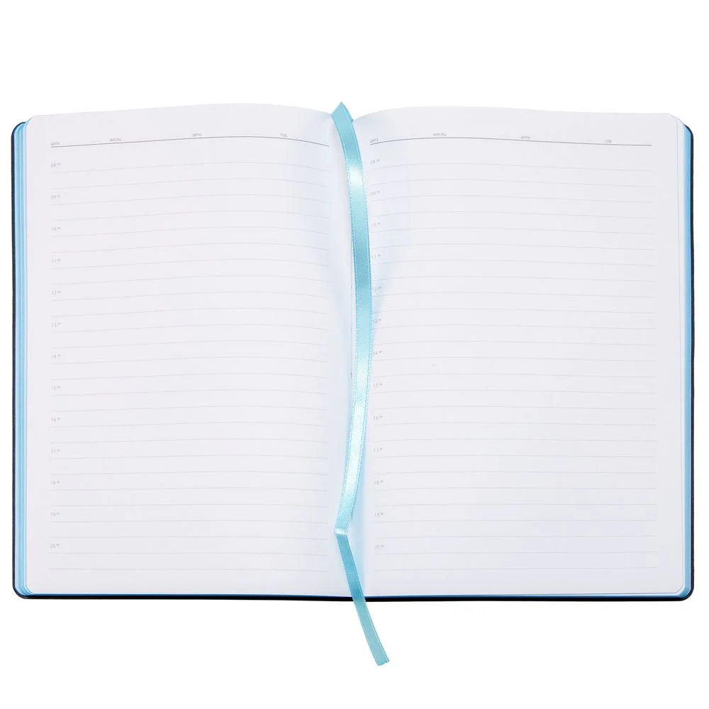 Ежедневник Bookmark недатированный черный с голубым - фото 7