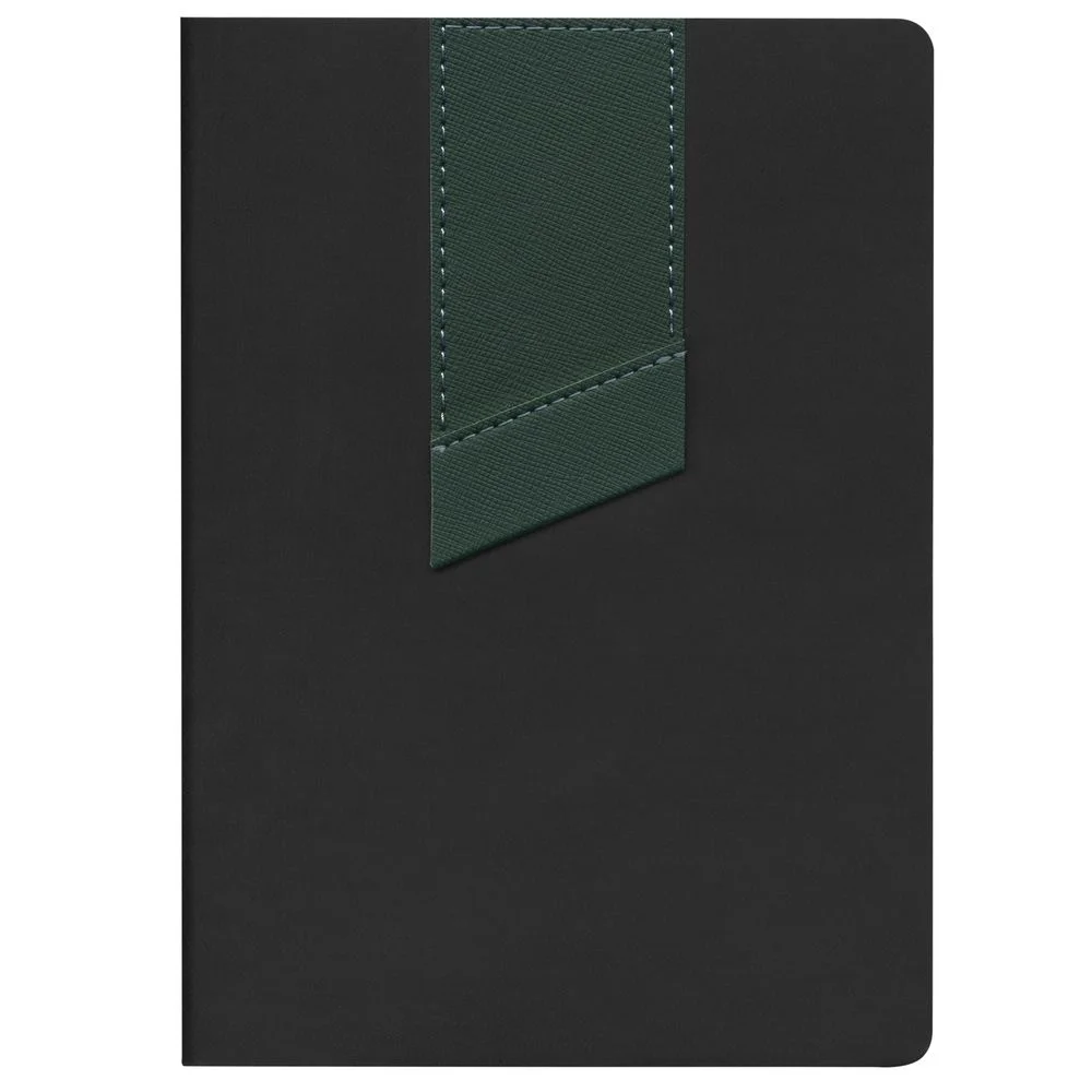 Ежедневник Bookmark недатированный черный с зеленым - фото 2