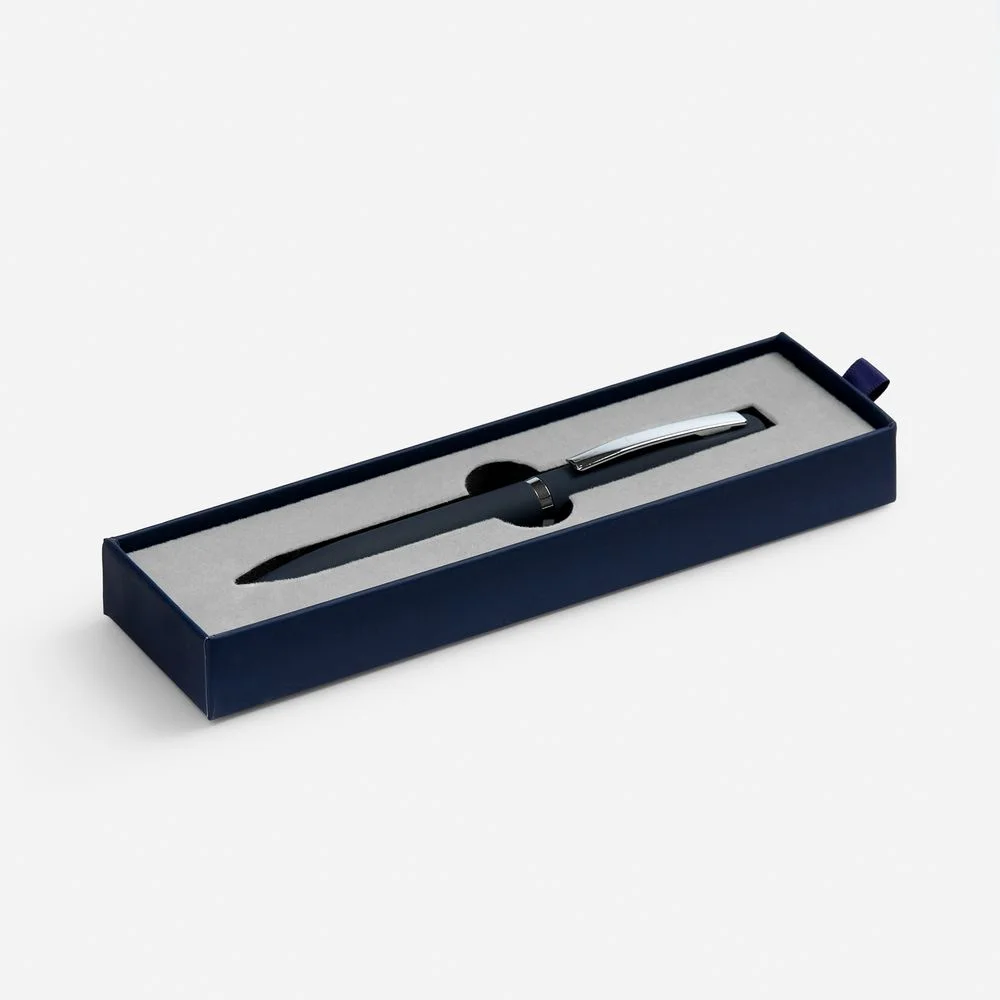 Ручка шариковая Bolt Soft Touch в футляре синяя - фото 1