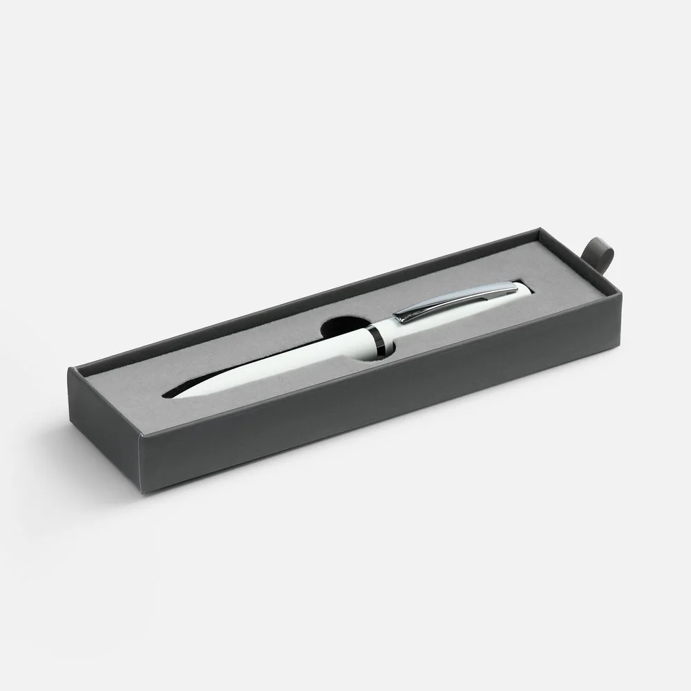 Ручка шариковая Bolt Soft Touch в футляре белая