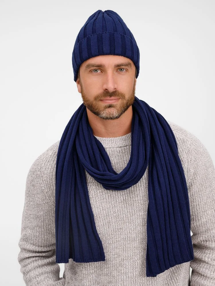 Шапка Metelitsa темно-синяя сапфир - фото 7