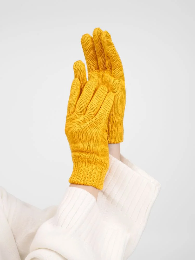 Перчатки Nobilis Mono желтые медовые - фото 3