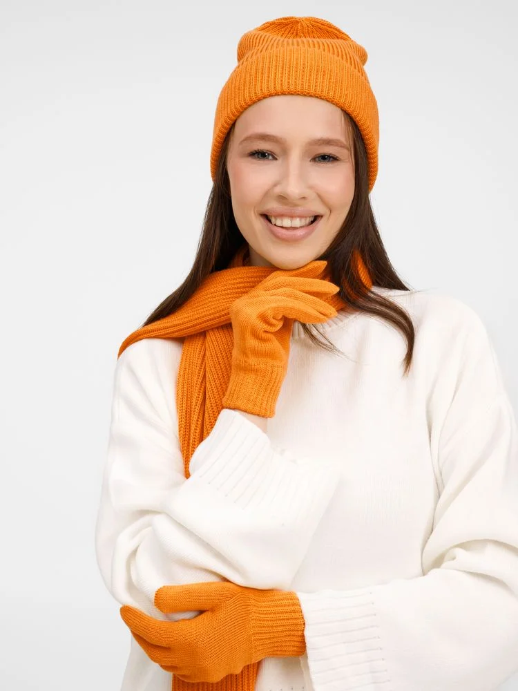 Перчатки Nobilis Mono оранжевые абрикос - фото 4