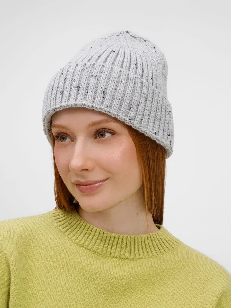 Шапка Spotti светло-серая - фото 4