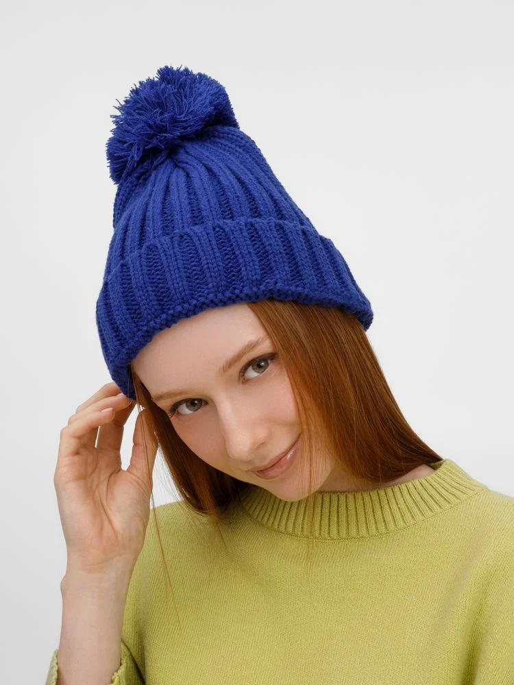 Шапка HappyGo синяя - фото 3