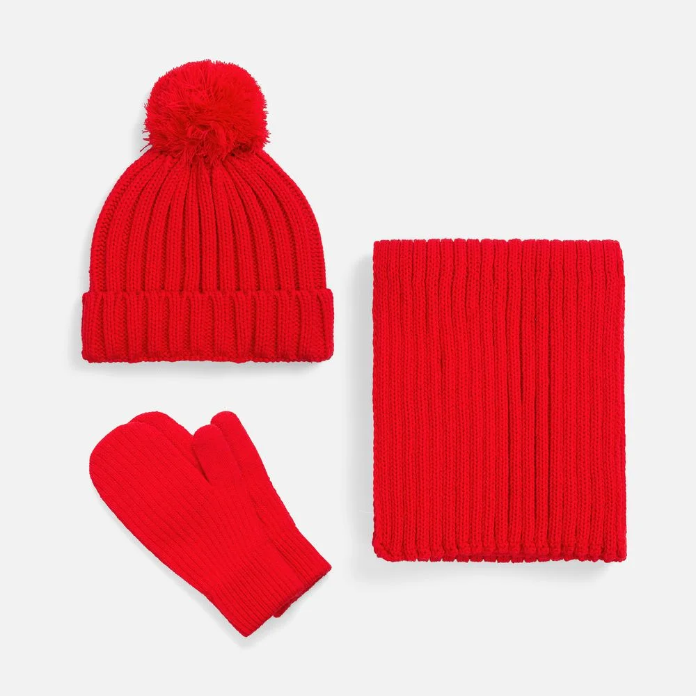 Варежки HappyGo красные - фото 4