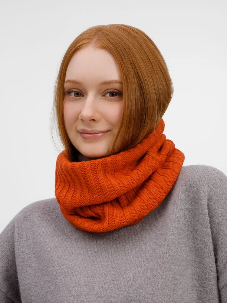 Снуд ComFleece темно-оранжевый кирпичный - фото 4