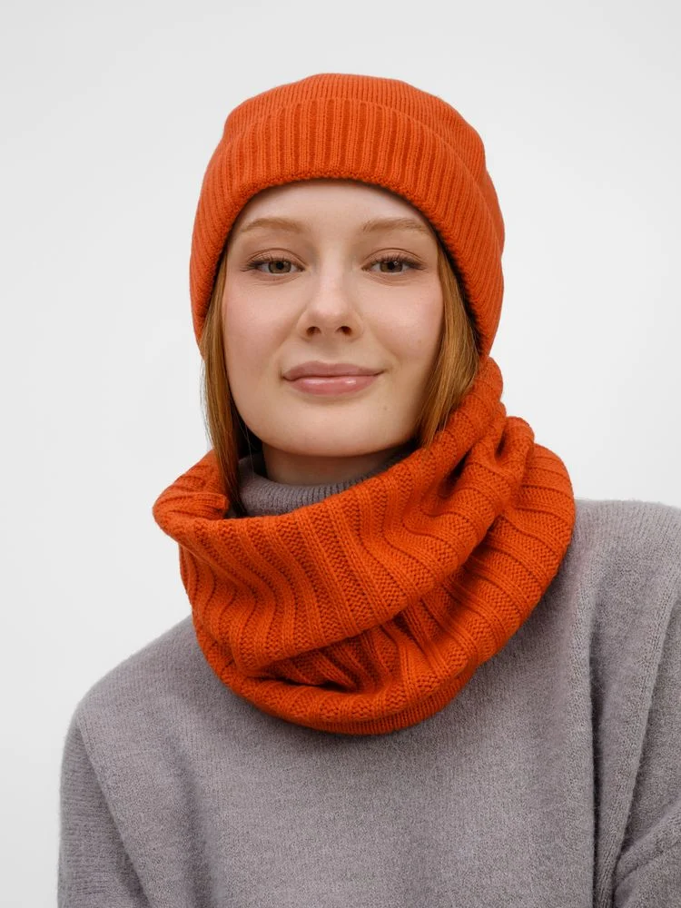 Снуд ComFleece темно-оранжевый кирпичный - фото 6