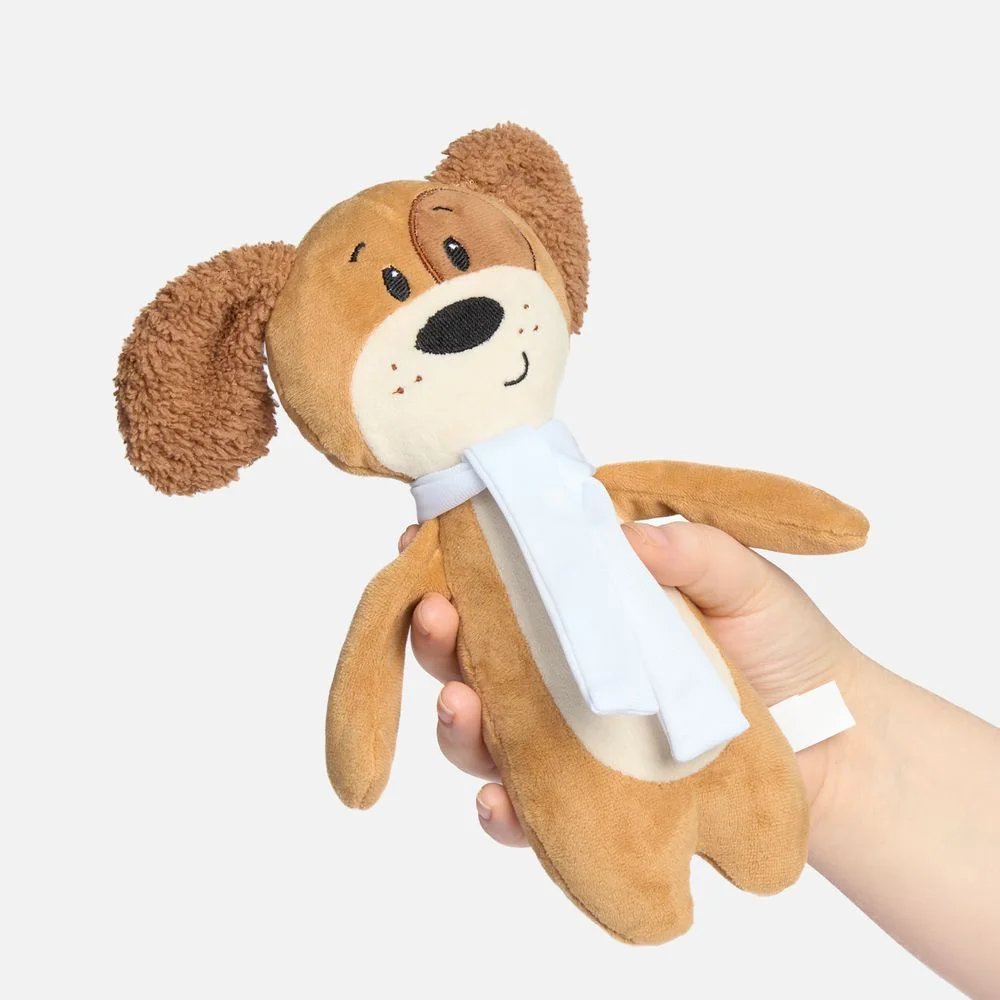 Мягкая игрушка Beastie Toys собачка с белым шарфом - фото 2