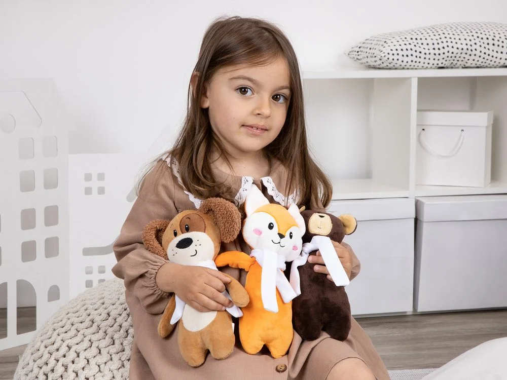 Мягкая игрушка Beastie Toys собачка с белым шарфом - фото 6