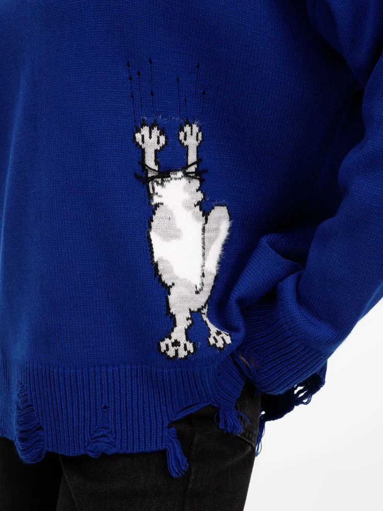 Джемпер Sharpick темно-синий кобальт - фото 11