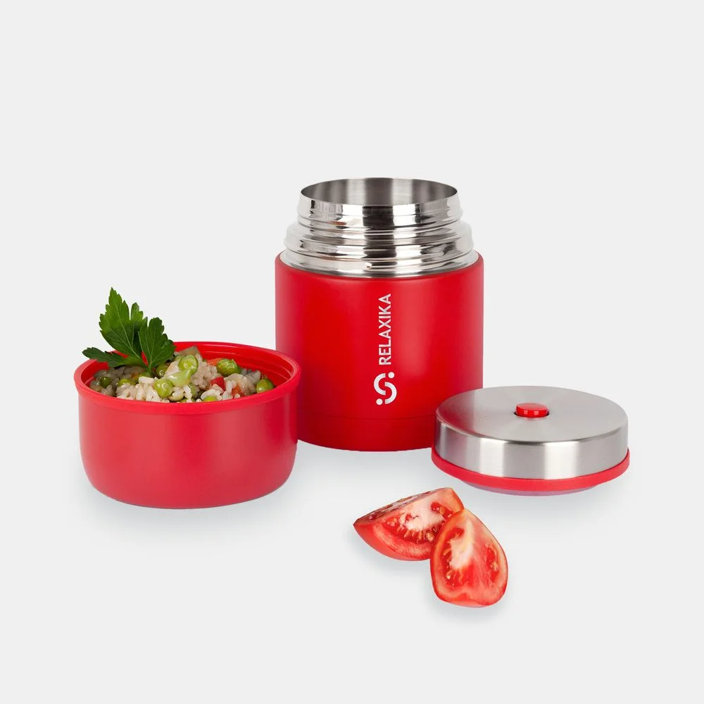 Термос для еды Relaxika 500 красный - фото 7