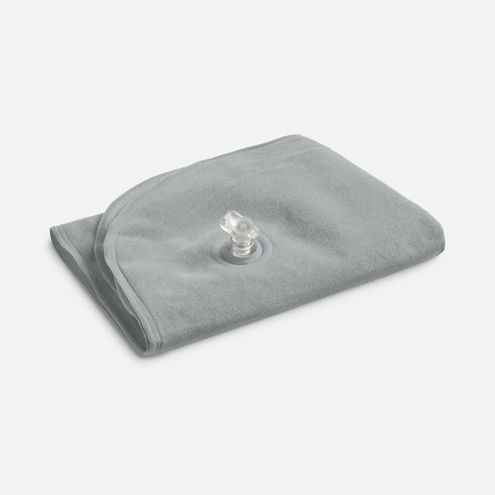 Надувная подушка под шею в чехле Sleep, темно-серая - фото 2