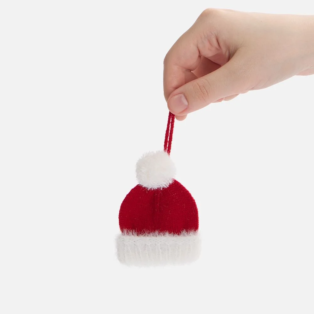 Подвеска на елку «Вьюжка», шапочка, красная - фото 2